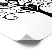 Boom zwart-witfamilie poster (Hoek)