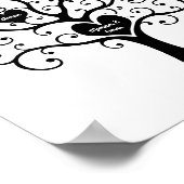 Boom zwart-witfamilie poster (Hoek)