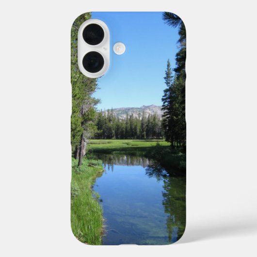 Boombeklede Rivierweide met Mountain Vista Foto Case-Mate iPhone Case (Achterkant)