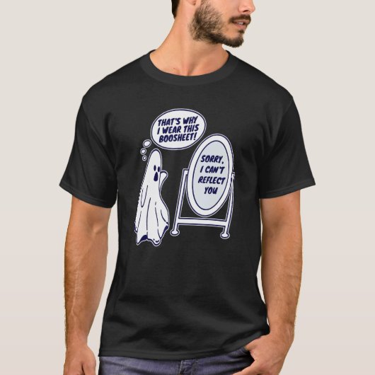 Boomblad met rumpy Ghost Angry Spook Funny T-shirt (Voorkant)