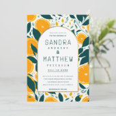 Boomblad van sinaasappels kaart (Staand voorkant)