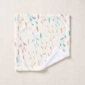 boombladeren bad handdoek (Wasdoekje)