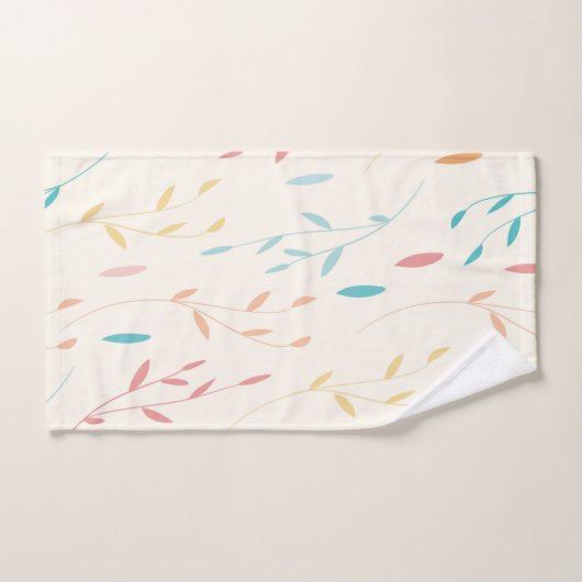 boombladeren bad handdoek (Handdoek)