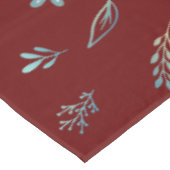 boombladeren botanische elegante eenvoudige blauwe tafelkleed (Gekanteld)