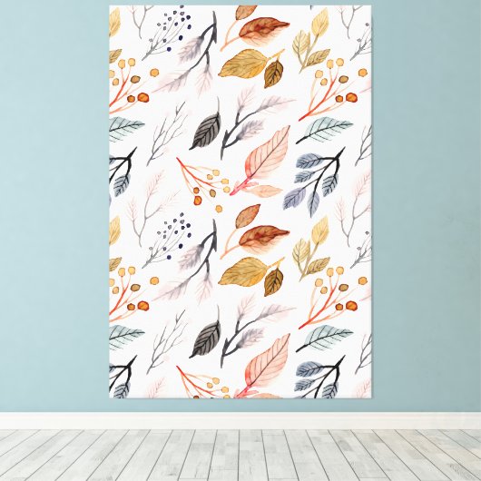 boombladeren canvas afdruk (Insitu (Houten vloer))