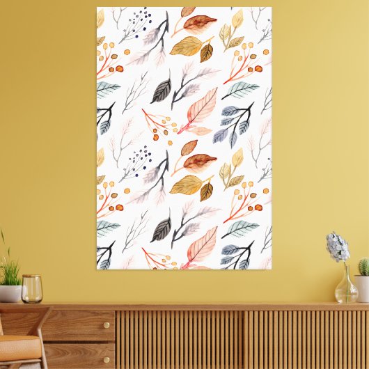 boombladeren canvas afdruk (Insitu (Woonkamer))