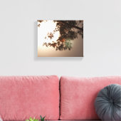Boombladeren en moonlicht canvas afdruk (Insitu (Woonkamer))