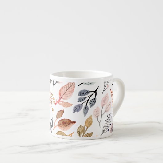 boombladeren espresso kop (Voorkant rechts)