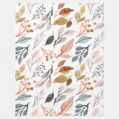 boombladeren fleece deken (Voorkant)