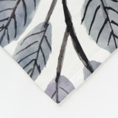 boombladeren fleece deken (Hoek)