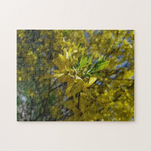 boombladeren groene puzzel legpuzzel (Horizontaal)