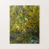 boombladeren groene puzzel legpuzzel (Verticaal)