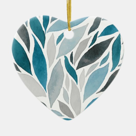 boombladeren keramisch ornament (Voorkant)