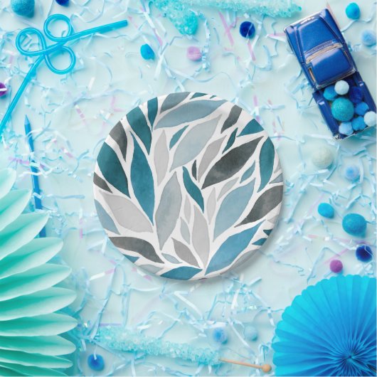 boombladeren papieren bordje (Feest)