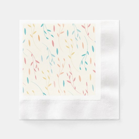 boombladeren servet (Voorkant)