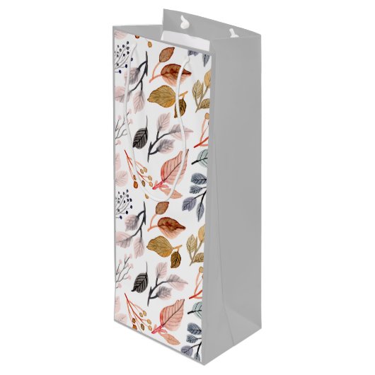 boombladeren wijn cadeautas (Achterkant Gekanteld)