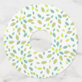 boombladeren wijnglaslabel (Voorkant)