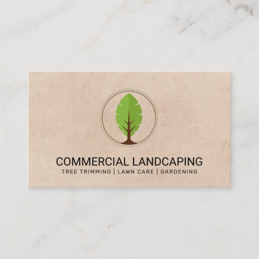 Boombladlogo Visitekaartje (Voorkant)