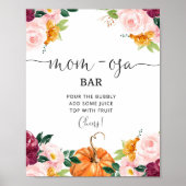 Boombloemige pompoentjes met mam-osa bar poster (Voorkant)