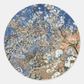 BOOMBLOESEM RONDE STICKER (Voorkant)