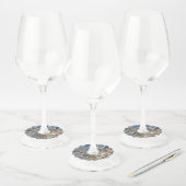 BOOMBLOESEM WIJNGLASLABEL (Set)