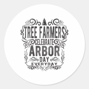 Boomboer Arbor Day Gift Earth Day Save the Earth Ronde Sticker