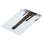 Boomboomstammen in sneeuw magneet (Linkerzijde)