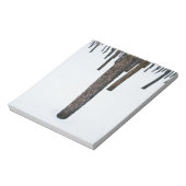 Boomboomstammen in sneeuw notitieblok (Linkerzijde)