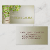 Boomboomstructuurkaart voor bossen met Natuur Visitekaartje (Voorkant / Achterkant)