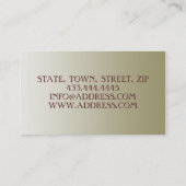 Boomboomstructuurkaart voor bossen met Natuur Visitekaartje (Achterkant)