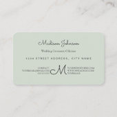 Boombos | Aangepast monogram | VISITEKAARTJES (Achterkant)