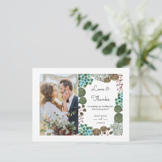 Boombos | Dank u wel |Foto-Briefkaart Briefkaart (Staand voorkant)