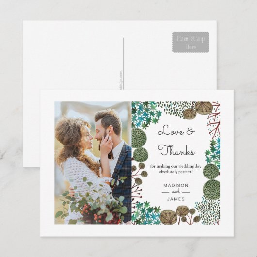 Boombos | Dank u wel |Foto-Briefkaart Briefkaart (Voorkant / Achterkant)