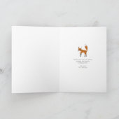 Boombossen en bosbossen feestdagen kaart (Binnen)