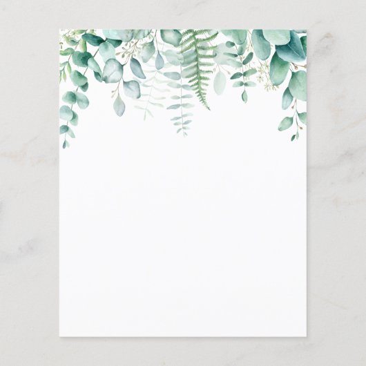 Boombossen met eucalyptus greenery (Achterkant)