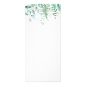 Boombossen met eucalyptus greenery reclamekaart (Achterkant)