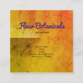 Boombotanische visitekaartje (Achterkant)