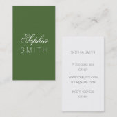 Boomboven - jouw naam invoeren visitekaartje (Voorkant / Achterkant)