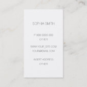 Boomboven - jouw naam invoeren visitekaartje (Achterkant)