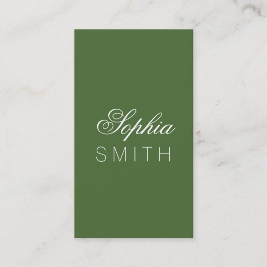 Boomboven - jouw naam invoeren visitekaartje (Voorkant)