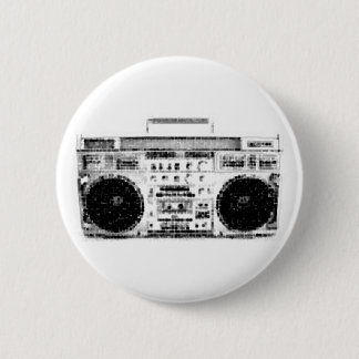 Boombox 1980 ronde button 5,7 cm