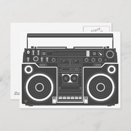 Boombox 80 briefkaart (Voorkant / Achterkant)