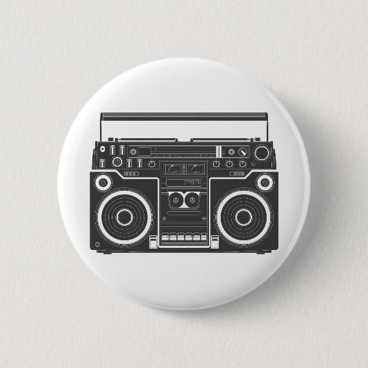 Boombox 80 ronde button 5,7 cm (Voorkant)