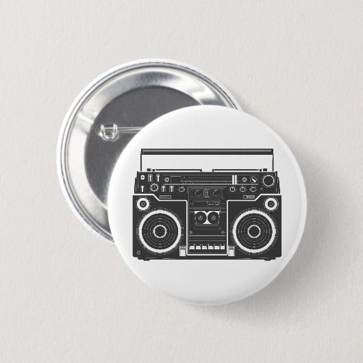 Boombox 80 ronde button 5,7 cm (Voorkant /achterkant)