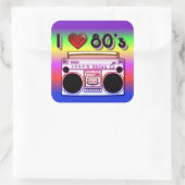 Boombox 80's Retro 80's Stickers (Tas)