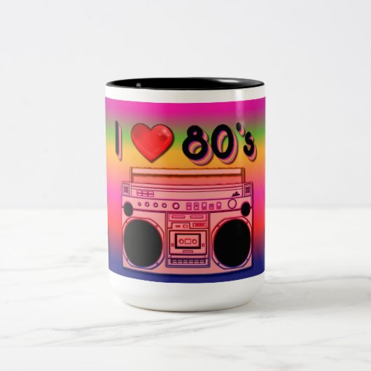 Boombox 80's Retro Coffee Mok 2 (Center)