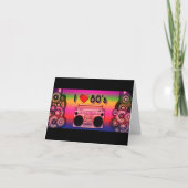 Boombox 80's Retro Note Kaart (Voorkant)
