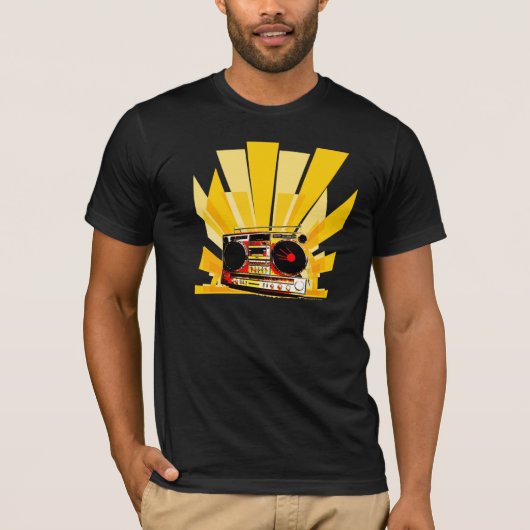 Boombox-afbeelding T-shirt (Voorkant)