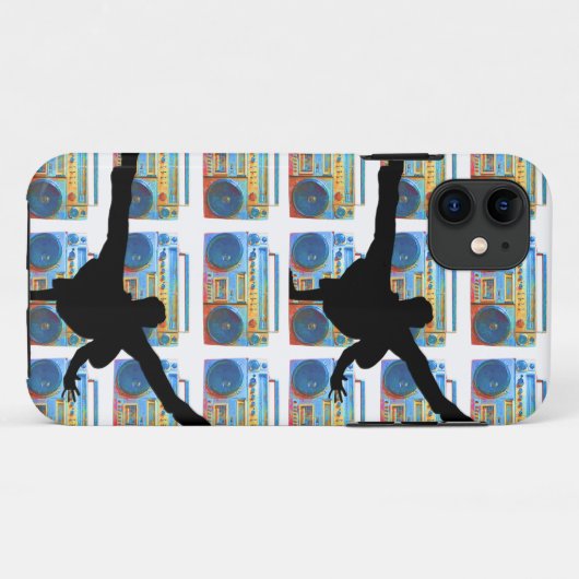 Boombox B-Boy Case-Mate iPhone Case (Achterkant (horizontaal))