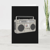 Boombox bass 80s retro music hip hop rap